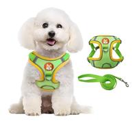 XFSRG Harnais Traction Chien avec Réflecteur Et Câble De Remorquage De 1.5m Small Dog Harness Chien Accessoires Laisse Chiot Idéal pour Dressage des Animaux Jouer A Extérieur(M)