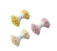 XFSRG Lot de 1260 Feuilles de Nettoyage pour Pipes Étamine de Fleur à Double Tête Étamine de Fleur Artificielle pour Décoration de Mariage de Carte de Noël DIY