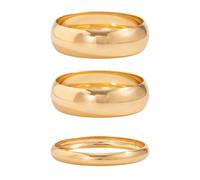 XFSRG Lot de 3 Bracelets Larges Femme Bracelet Oversize Minimaliste Statement Bijou Mode Pour Quotidien et Fête （Or）