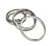 XFSRG Lot de 3 Bracelets Larges Femme Bracelet Oversize Minimaliste Statement Bijou Mode Pour Quotidien et Fête（Argent）