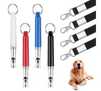 XFSRG Lot de 4 Sifflets Professionnels pour Chiens à fréquence normalisée avec Cordon pour Chiens de Toutes Tailles