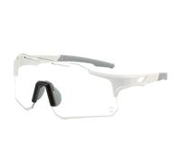 XFSRG Lunette Cycliste Homme avec UV400 et Étui à Lunettes Design Moderne et Protection pour Cyclisme et Running (Blanc)