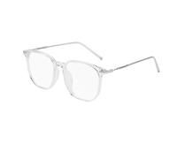 XFSRG Lunettes Anti Lumière Bleue pour Homme Femme Monture Carrée Lunettes de Lecture Transparente Monture TR90 Ultra Légère Rectangulaire (Blanc)
