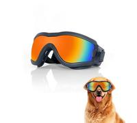 XFSRG Lunettes de Soleil pour Chien Protection UV Coupe-Vent et Anti-buée Sangle Réglable pour Chiens de Taille Petite à Moyenne Idéal pour Plein Air Randonnée ou Balades (M)