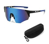 XFSRG Lunettes de Soleil Rapides Homme et Femme Lunette de Cyclisme Velo Route Protection UV400 pour Cyclisme Course Baseball Golf Ski Alpinisme(Bleu)