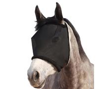 XFSRG Masque Anti Mouche Cheval Anti UV Protéger Les Yeux et Oreilles Moustiques Emouchine pour Chevaux Extérieur(Noir)