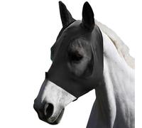 XFSRG Masque Anti-Mouches pour Chevaux avec Oreilles Masque de Cheval en Maille Respirante pour Protection UV et Mouche Equine Masque Anti-Mouches équestre Standard