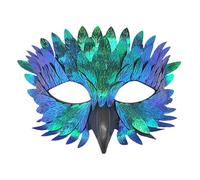 XFSRG Masque Bal Masqué Femme Coloré Plumes Masque Venitien Carnaval Accessoire Soirée Déguisement Élégance et Mystère