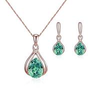XFSRG Parure Bijoux Femme Collier Bijoux Pendentif Bijoux Mariage Ensemble Bijoux Fantaisie Collier Fantaisie Pour Femme