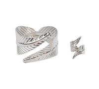 XFSRG Parures Pour Femme Élégantes Ensemble Bijoux Femme Doré Parure Bijoux Mariage Or Parure (Argent)