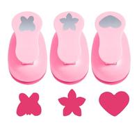 XFSRG Perforatrices de Scrapbooking Colorées Perforeuses Formes Papillon Coeur Fleur Mini Perforateur Papier Fantaisie Idéal pour DIY et Artisanat