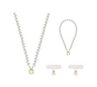 XFSRG Perles Cordon Telephone Portable Universels Chaîne de Téléphone Portable avec 2 Patchs Laniere Telephone pour Plupart les Smartphones