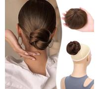 XFSRG Perruque Femme Naturelle Chignon Postiche Cheveux Chignon Queue de Cheval Extension Chignon Queue de Cheval Élastique Facile Ponytail Extension pour Femme（Marron clair）