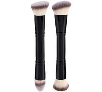 Xfsrg Pinceaux Maquillage À Double Extrémité De Haute Qualité 2pcs Pinceaux Maquillage Pour Blush Et Poudre Idéal Pour Blush Bronzer Poudre Libre Cosmétiques