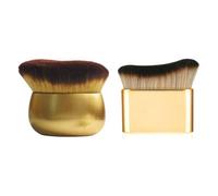 XFSRG Pinceaux Maquillage Visage Professionnels Pinceau Fond de Teint Doux et Dense Accessoire de Maquillage pour Application Idéal pour Tous Types de Peau (Jaune et Or)