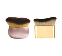 XFSRG Pinceaux Maquillage Visage Professionnels Pinceau Fond de Teint Doux et Dense Accessoire de Maquillage pour Application Idéal pour Tous Types de Peau (Rose et Or)