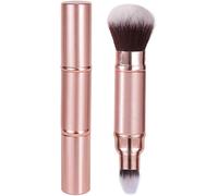 Xfsrg Pinceaux Maquillages Double Tête Portable Multifonctionnel Pinceau Maquillage Rétractable Pour La Poudre Le Blush Et Le Contouring