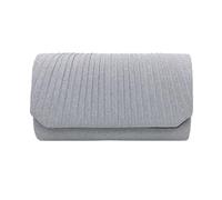 XFSRG Pochette Femme Argentée Brillante Sac Soirée Élégant Pochette Bandoulière Chic Sac À Main Pour Mariage Et Fêtes(Argent)