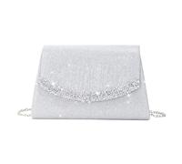 XFSRG Pochettes pour Femme Élégant Clutches avec Cristal Sac de Soirée Sac à Main en Bandoulière Démontable Chaîne pour Mariage Ceremonie Cadeau Fête