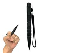 XFSRG Porte Clef Defense Femme En Métal Noir Self Defense Arme Légale Compacte Pour Sécurité Personnelle (Noir)