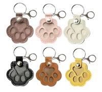 XFSRG Porte-clés Patte en Forme de Fleur Porte-clés Souvenir Animal de Compagnie Pendentif Empreinte Patte Porte-clés Chien Chat Accessoire Souvenir propriétaire Animal