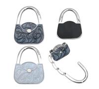 XFSRG Porte Sac à Main Table - Crochet Accroche Sac Pliable en Métal Antidérapant Suspension Pratique pour Table ou Bureau Idée Cadeau Femme (B)