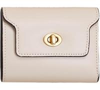 XFSRG Portefeuille Compact Élégant Femme Cuir Fermeture Tournante Portemonnaie Mini Rangement Cartes Classique