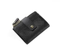 XFSRG Portefeuille Femme Cuir Petit Porte Véritable Slim Porte-Monnaie Monnaie Fermeture Eclaire Portefeuille et Multi Cartes Court pour Fille（Noir）