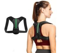 XFSRG Posture Correcteur Dos Ceinture Soutien Cou Lombaire, éPaules AméLioration La Soulagement Douleur pour le Haut du Support Maintien Droit(Noir Vert,XL)