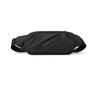 XFSRG Sac Banane Bandoulière de Poitrine Banane Format Rectangulaire Compact Sacoche Bandoulière Homme Sac Poitrine pour Voyage Promenade Sport Quotidien (Noir)