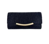XFSRG Sac de Soirée Femme Pochettes et Clutches Femme Elegant Clutch Avec Chaîne Caba Sacoche pour Mariage Fete Bal Voyage(Noir)