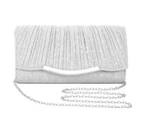 XFSRG Sac de Soirée Pochette Femme Enveloppe Plissée Rabat Élégant