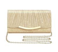 XFSRG Sac de Soirée Pochette Femme Enveloppe Plissée Rabat Élégant