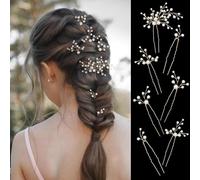 XFSRG Set de 7 Pièces Épingles à Cheveux en Perle Pinces à Cheveux Mariage En forme de U Accessoires Perle pour Mariées et aux Demoiselles D'honneur