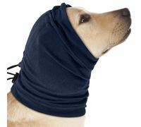 XFSRG Snood Chien Cache Cou et Protège Oreilles Réduit Le Bruit Calme Confortable Anti Anxiété pour Chiens Chats(Bleu foncé/L)