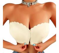 XFSRG Soutien Gorge sans Bretelles Femme Bandeau Attache Devant Soutien Gorge Push up Bretelle Amovible Bra