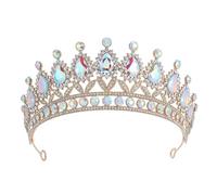XFSRG Strass Brillants Couronne Femme Mode et Luxe Princesse Diadème Élégance pour les Fêtes Anniversaires Banquets