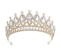 XFSRG Strass Brillants Couronne Femme Mode et Luxe Princesse Diadème Élégance pour les Fêtes Anniversaires Banquets