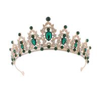 XFSRG Strass Couronne Femme Luxe et Brillance Diadème Élégance Accessoires d'Anniversaire Couronne de Mariée
