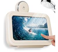 XFSRG Support de Téléphone de Douche Étanche Boîtier Téléphone Étanche avec Support Mural 360° Rotation et Réglable pour 4 à 7" Smartphone (Jaune)