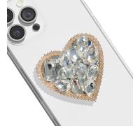 XFSRG Support pour Téléphone Airbag Anneau de Téléphone à Paillettes Artificiel Diamant Forme Doigt Grip de Téléphone Multifonctionnelle Poignée de Téléphone Portable (Or)