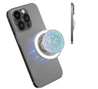 XFSRG Support Téléphone Magnétique Pailleté avec Poignée de Téléphone Amovible Poignée Extensible Rotation 360° Accessoire Universel Smartphone (C)