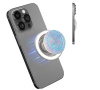 XFSRG Support Téléphone Magnétique Pailleté avec Poignée de Téléphone Amovible Poignée Extensible Rotation 360° Accessoire Universel Smartphone (A)