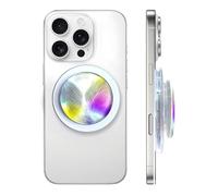 XFSRG Support Téléphone Magnétique pour Smartphone avec Motif Plumes Colorées Pied Rétractable Forte Adhérence Accessoire Universel (E)