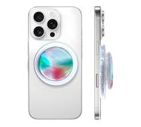 XFSRG Support Téléphone Magnétique pour Smartphone avec Motif Plumes Colorées Pied Rétractable Forte Adhérence Accessoire Universel (D)