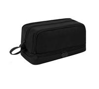 XFSRG Trousse à Crayons Grande Capacité Scolaire Trousse à Crayons Zippée Portable avec Poignée pour Enfants et Adultes Fournitures Scolaires Polyvalentes(Noir)