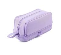 XFSRG Trousse à Crayons Grande Capacité Scolaire Trousse à Crayons Zippée Portable avec Poignée pour Enfants et Adultes Fournitures Scolaires Polyvalentes（Violet）