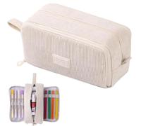 XFSRG Trousse à Crayons Scolaire Rectangulaire Grande Capacité Étui Crayon Trousse à Stylos avec Poignée Rangement Multifonction pour École Bureau Voyage