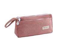 XFSRG Trousse en Tissu Cordon pour Filles et Adolescentes comme Étui à Stylos Tendance ou Trousse Scolaire dans Un Design Pratique Idéale pour École et Quotidien (Rose)