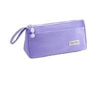 XFSRG Trousse en Tissu Cordon pour Filles et Adolescentes comme Étui à Stylos Tendance ou Trousse Scolaire dans Un Design Pratique Idéale pour École et Quotidien (Violet)